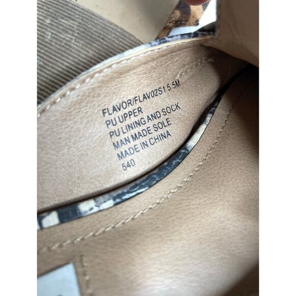 Dolce Vita Steve Madden Mule Bundle Size 5.5 Animal Hair Snake Print Camo - Picture 7 of 8